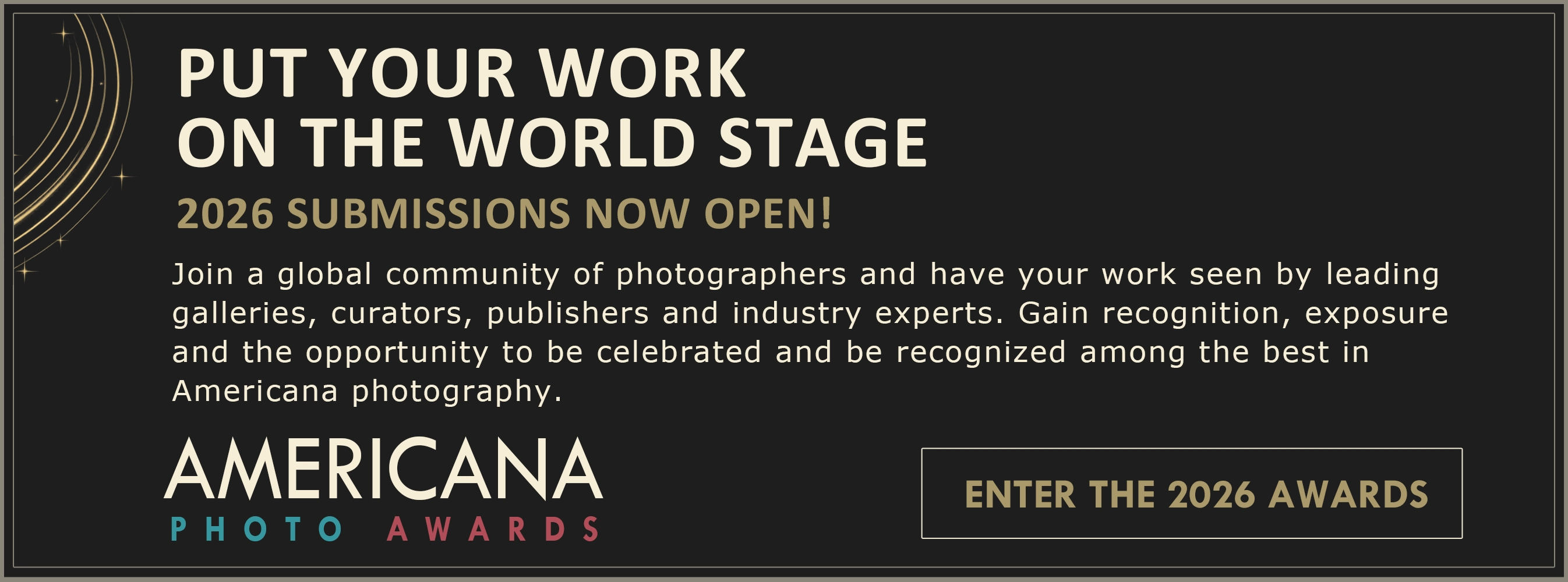 The Americana Photo Awards is a prestigious photography competition celebrating the essence of Americana through visual storytelling. Open to both professional and amateur photographers worldwide, the contest invites artists to submit images that capture the diverse cultural, historical, and everyday aspects of American life.