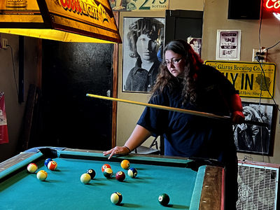 Playing pool
