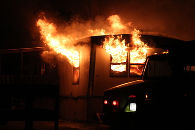 Mobile Home Structure Fire