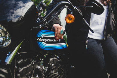 Turquoise Harley