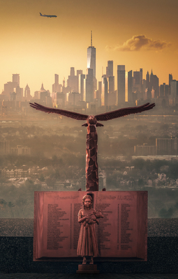 City reborn at golden hour