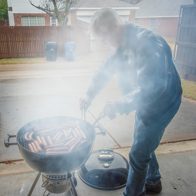 Jim Cooking Dogs